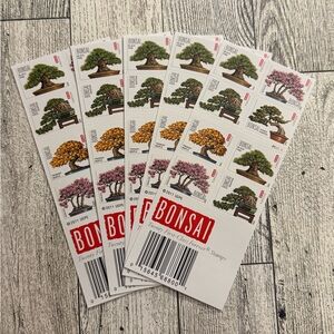 100 Bonsai USPS Forever Postage Stamps